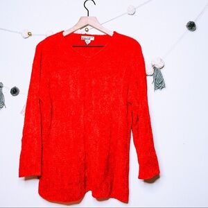 VINTAGE y2k chenille cable knit grandpa sweater